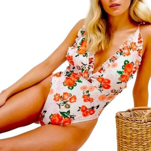 PEEK & Beau Exclusive floral one piece swimsuit in wildflower.